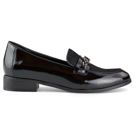 Klasične ženske lakirane crne cipele crna