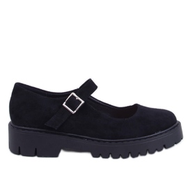 Holmess crne balerinke s platformom na remenčiće crna