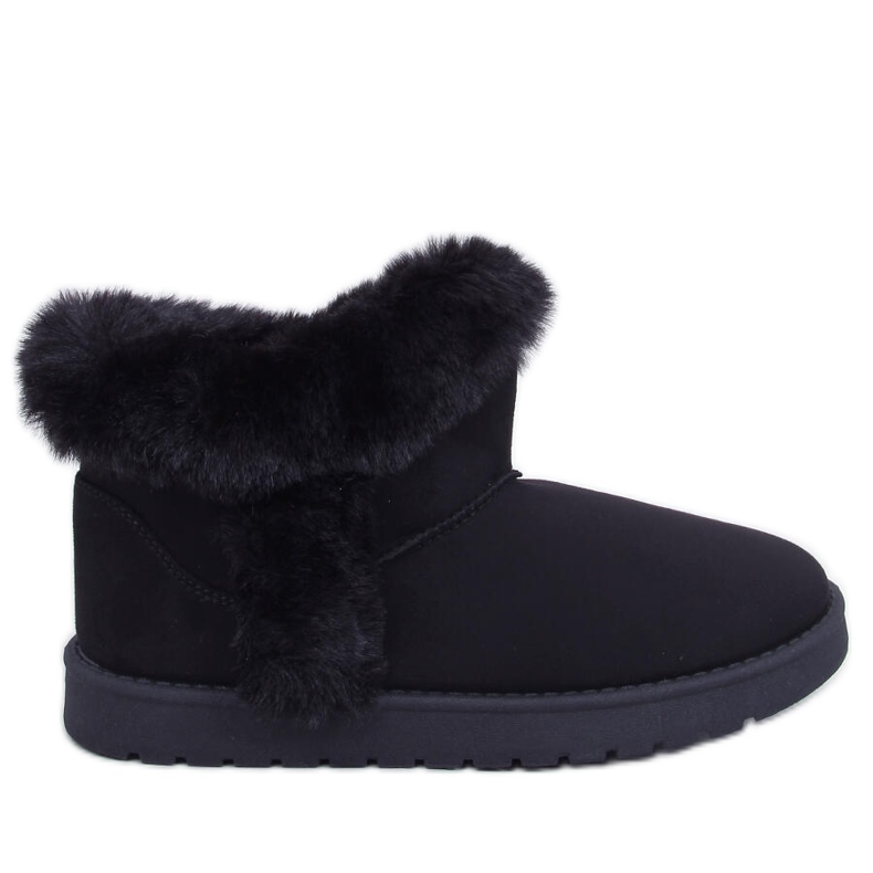 Kratke emus kratke hlače s krznom, Sissoi Black crno