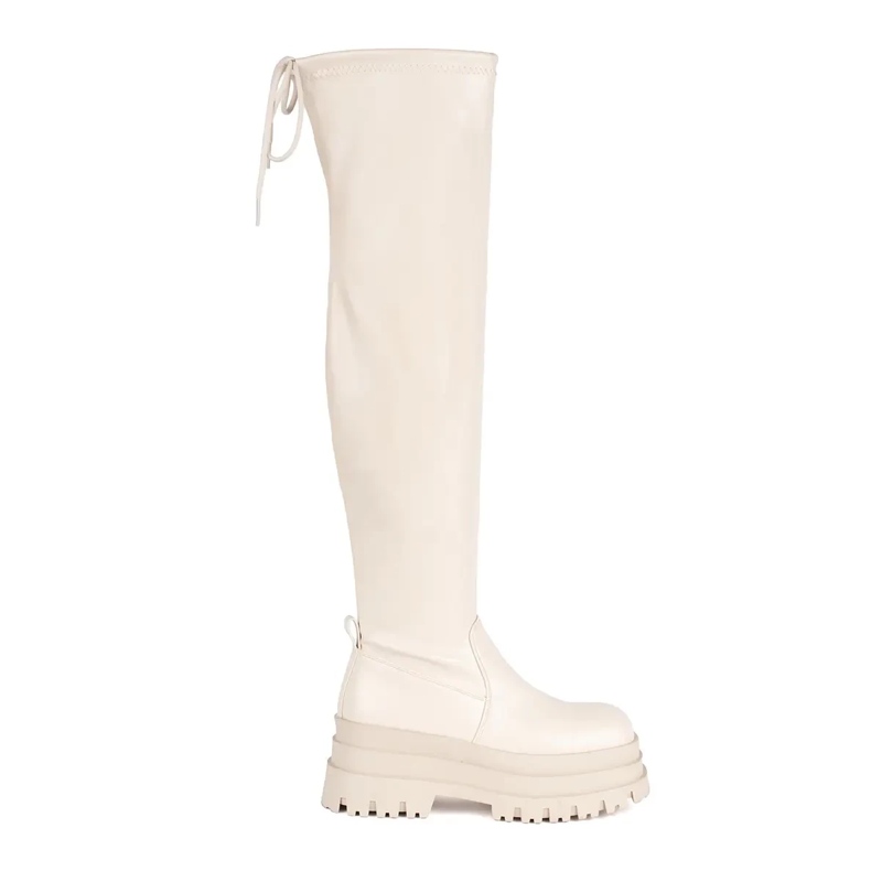 Krem platformski mušketiri bež