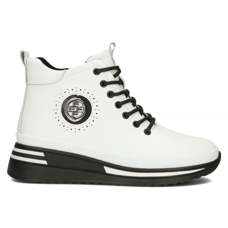 Filippo DBT4215/24 Wh kožne čizme s platformom, bijele bijela