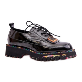 Ženske cipele na vezanje Artiker 55C0499 Crne crna