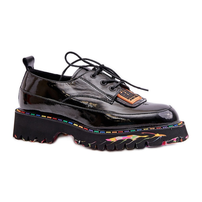 Ženske cipele na vezanje Artiker 55C0499 Crne crno