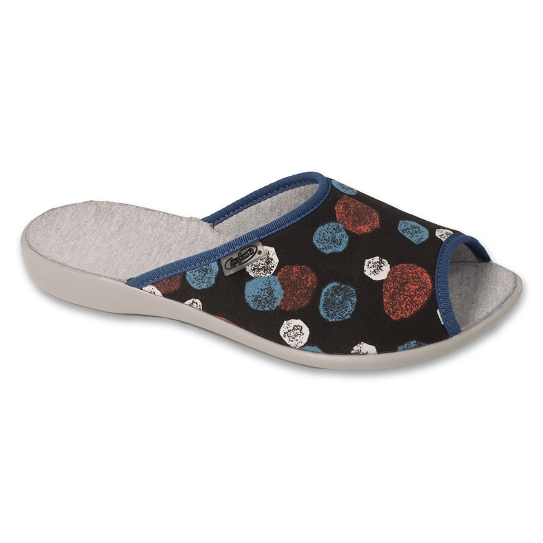 Befado ženske papuče s uzorcima 255D001 crne crno