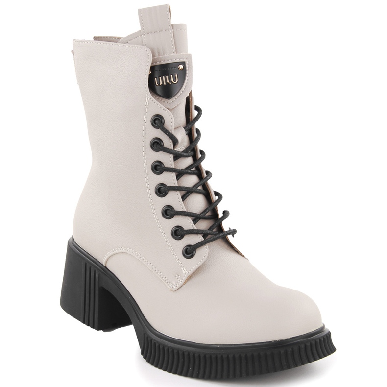 Bež ženske kožne gležnjače Vinceza 66671