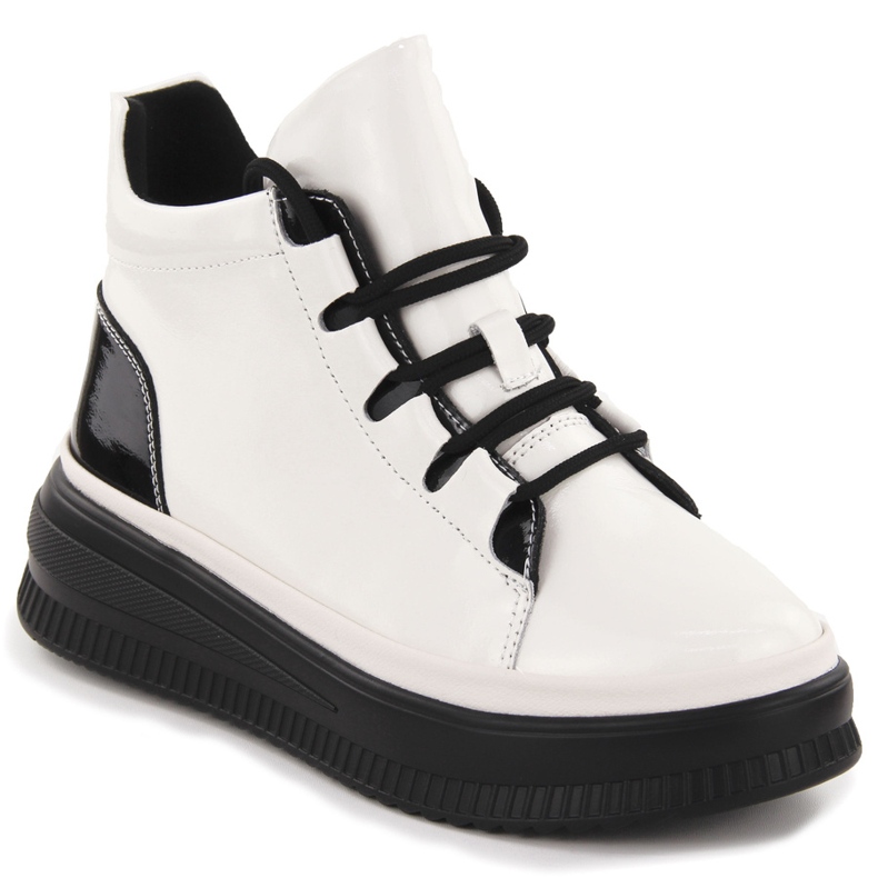 Ženske lakirane izolirane čizme Ekri Artiker 55C1043 bež