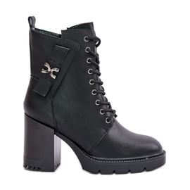 Jezzi Izolirane gležnjače sa zlatnim detaljima, Black Ivarisse crna