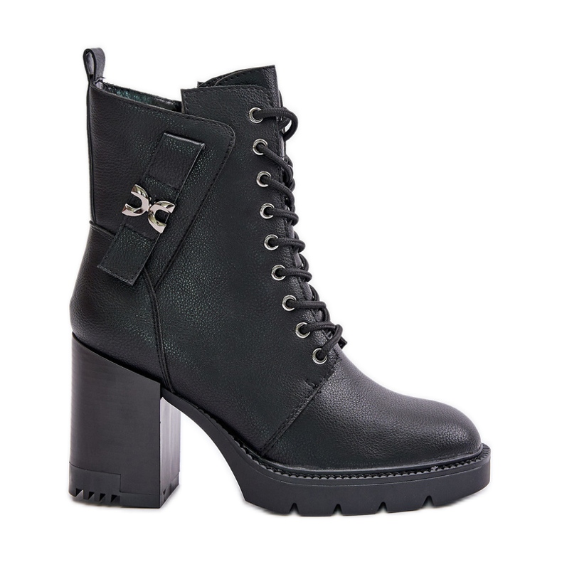 Jezzi Izolirane gležnjače sa zlatnim detaljima, Black Ivarisse crno