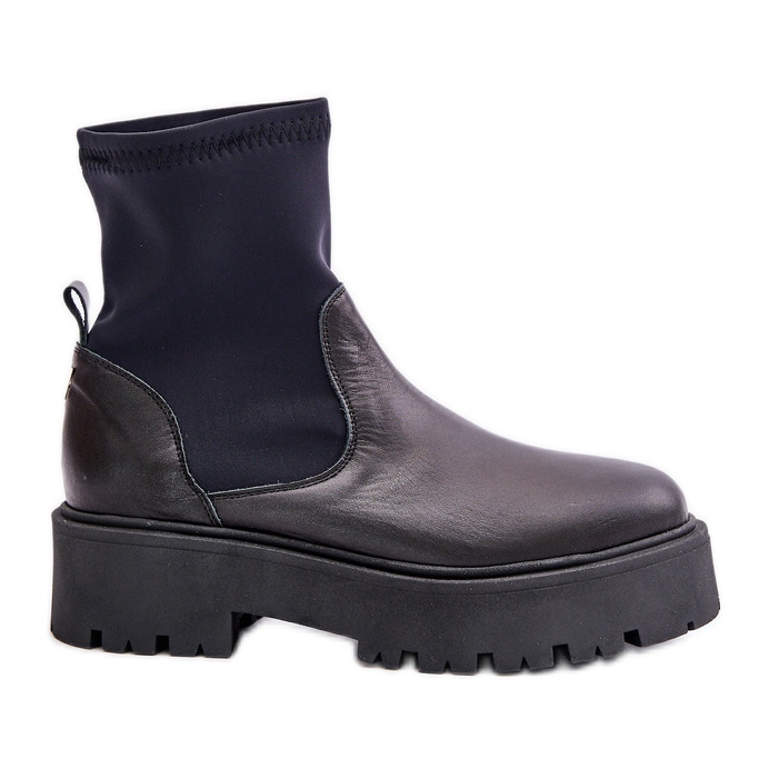 Zazoo 2947 Ženske natikače od prirodne kože, crne crno