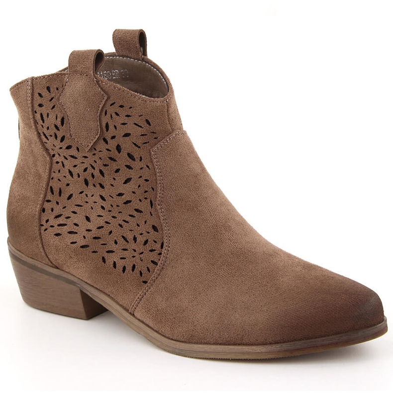 Ženske izolirane kaubojske čizme smeđe Potocki SZ12189 smeđa