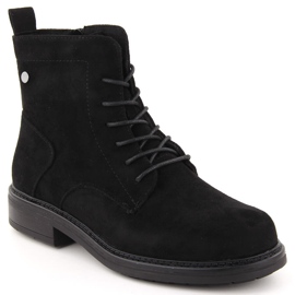 Ženske crne antilop čizme Sergio Leone BT590 crno