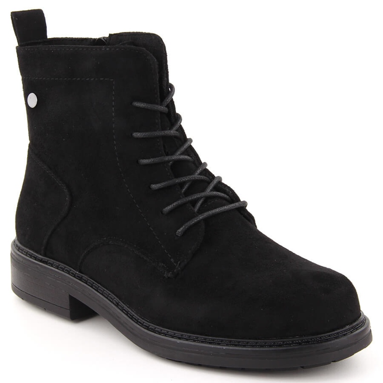 Ženske crne antilop čizme Sergio Leone BT590 crno