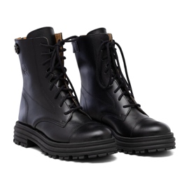 Ženske crne kožne torbe Butdam WOR1 crna