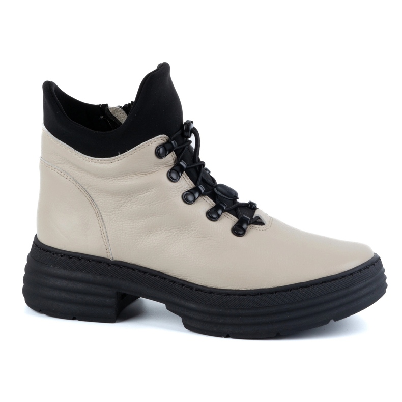 WASAK Ženske zimske kožne gležnjače 0736W, bež