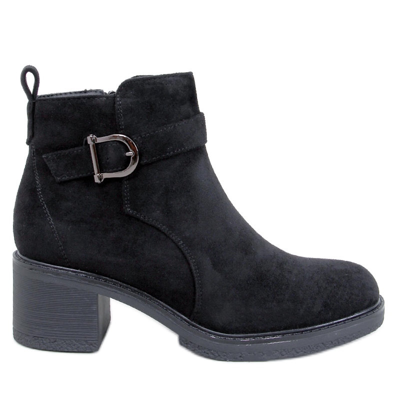 Duncans crne gležnjače s niskom petom crno