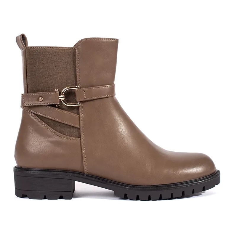 Smeđe visoke ženske gležnjače smeđa