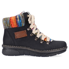 Crne ženske izolirane čizme Rieker 73343-0 crna