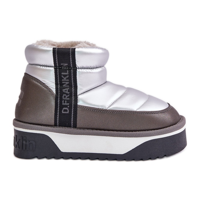 Niske čizme za snijeg s debelim potplatom D.Franklin DFSH371010 Srebrna siva