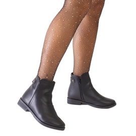 Crne klasične gležnjače od Pereia eko kože crna