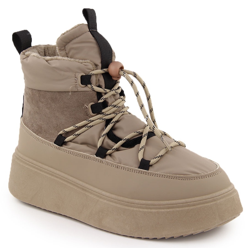 Ženske čizme za snijeg s platformom, bež Potocki 72302