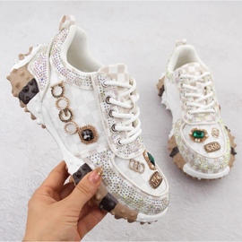 Cipele Potocki, bogato ukrašene 16324 WOL275B višebojan