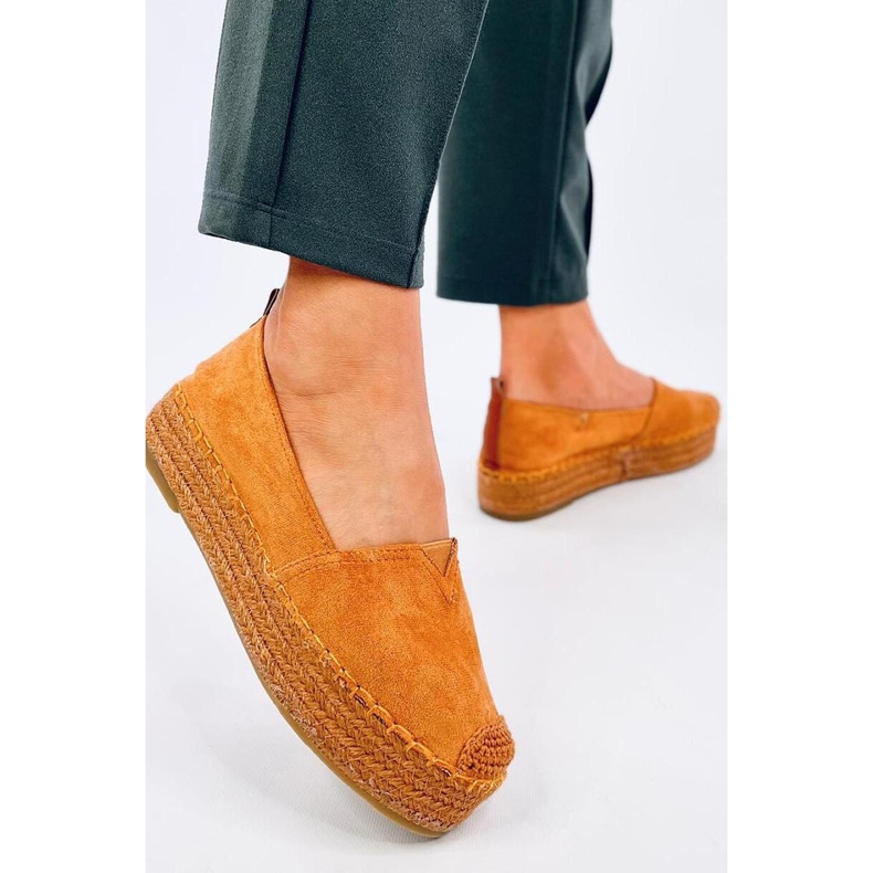 Espadrile s debelim potplatom Poulain Camel - Inello smeđa