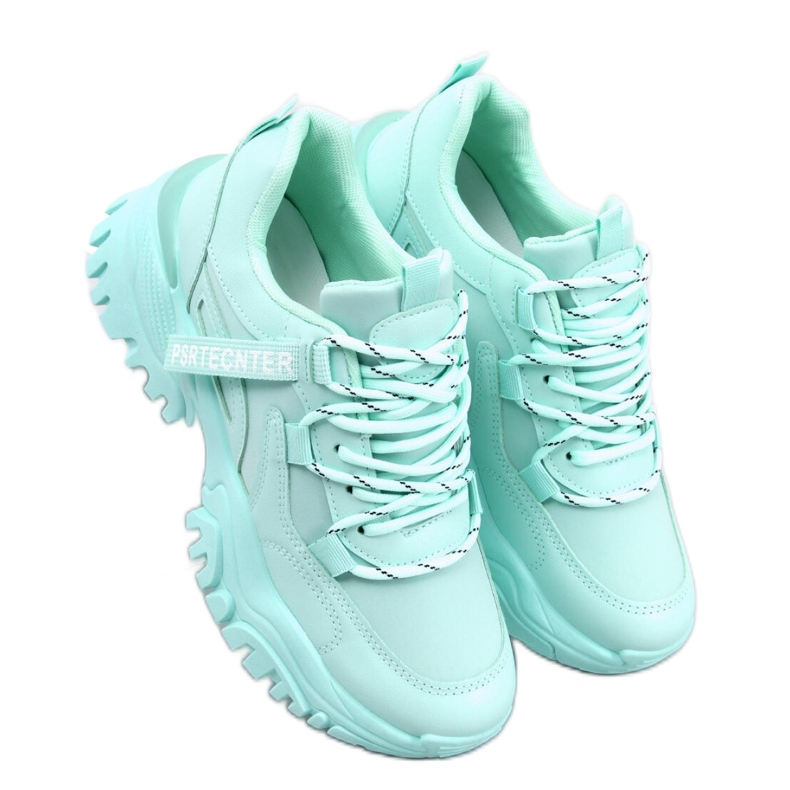 Zelene tenisice na klin zelena