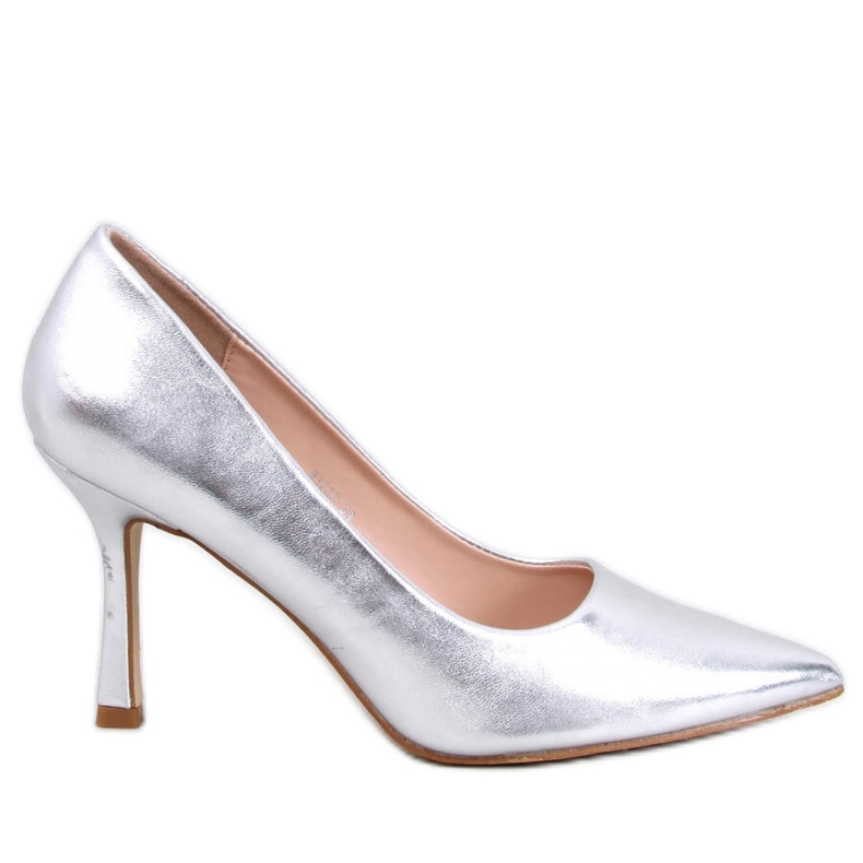 Srebrne ženske štikle siva