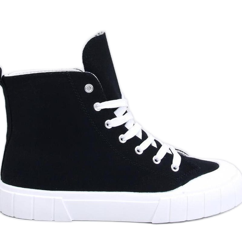 Platnene tenisice za gležanj Crne crno