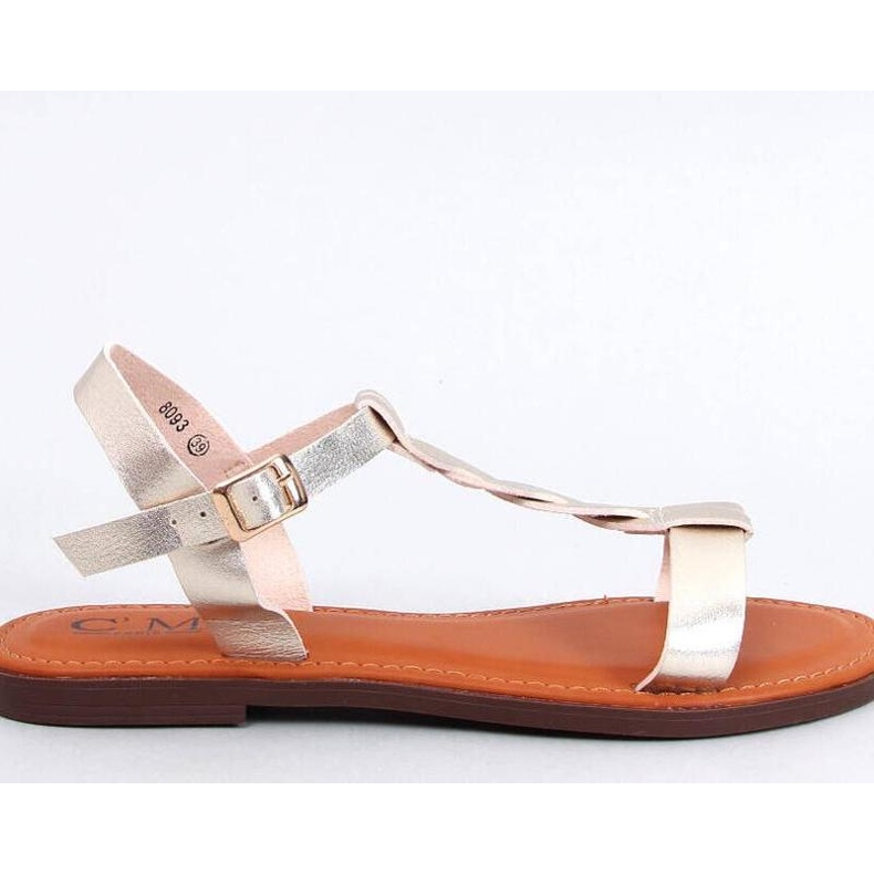 Pourta Gold ženske sandale - Inello žuta boja