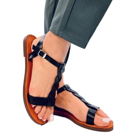 Ženske ravne sandale Crne crna