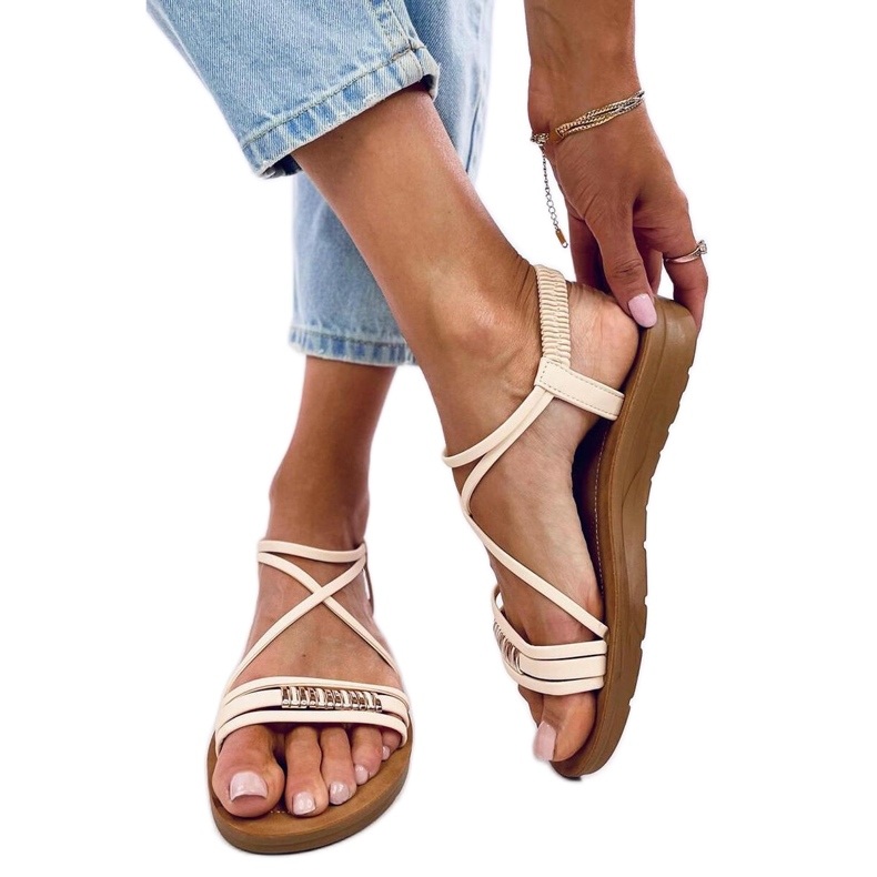 Ženske sandale Rostani Beige - Inello bež