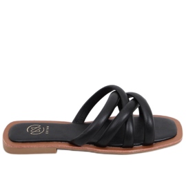 Ženske crne papuče crna