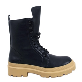 Gležnjače na vezanje sa štitnikom crna