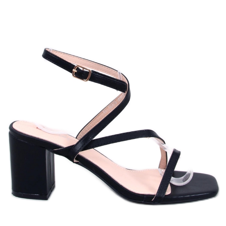 Theresa crne sandale na visoku petu - Inello crno