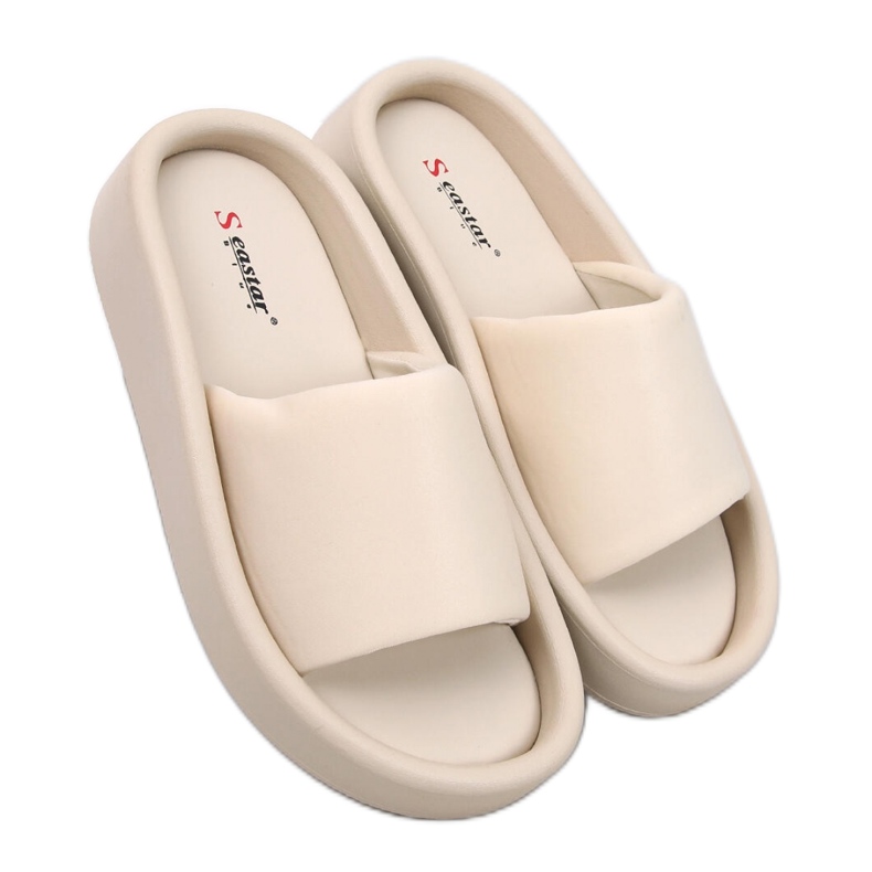 Mekane ženske sandale Fontes Beige - Inello bež