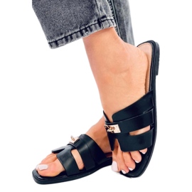 Daudi Crne ženske japanke sandale - Inello crna