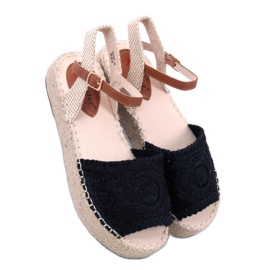 Boho Ingram Crne espadrile sandale - Inello crno