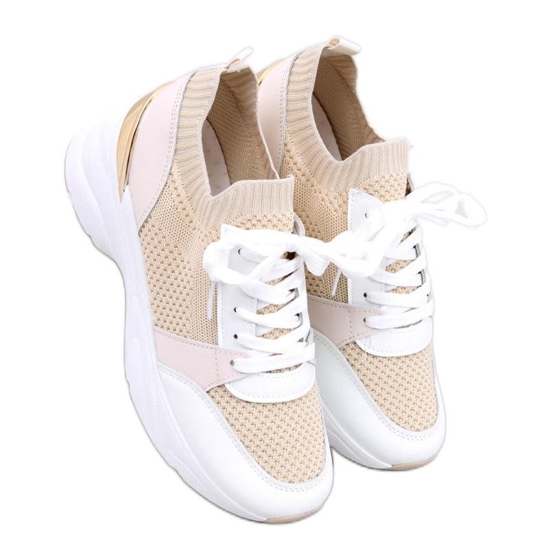 Davis Beige tenisice na wedges - Inello bež