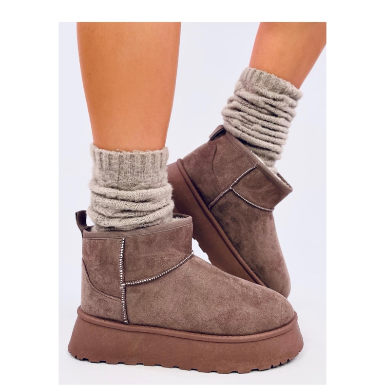 Rodmans kaki kratke cipele s platformom - Inello smeđa