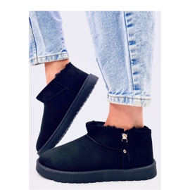 Kratke emu hlače s patentnim zatvaračem Frankis Black - Inello crna