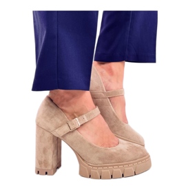 Platforma sa remenom Dresse Khaki - Inello bež