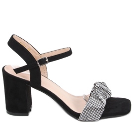 Dash Crne sandale na široku petu - Inello crna