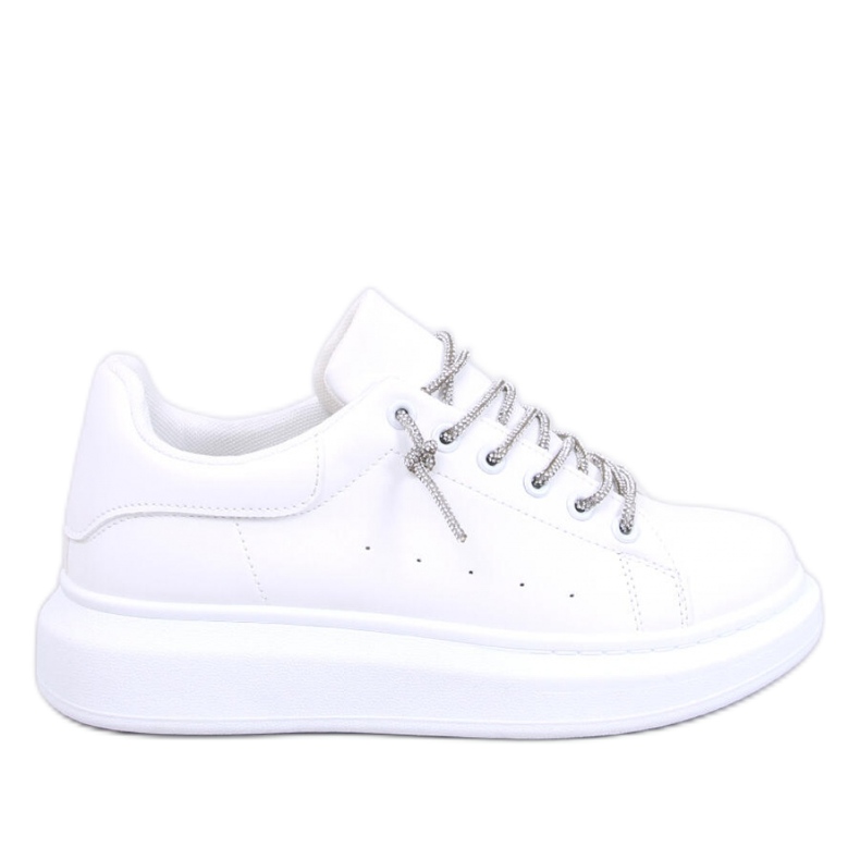 Tenisice s kristalnim vezicama Serija WHITE/SILVER - Inello bijela