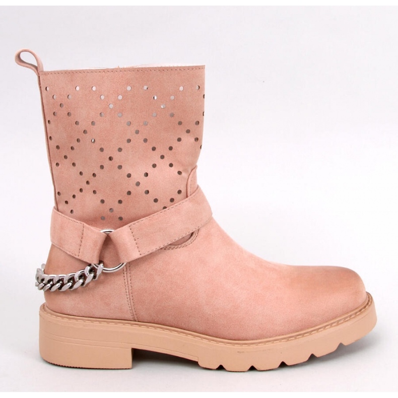 Issey Kaki ažur gležnjače - Inello bež