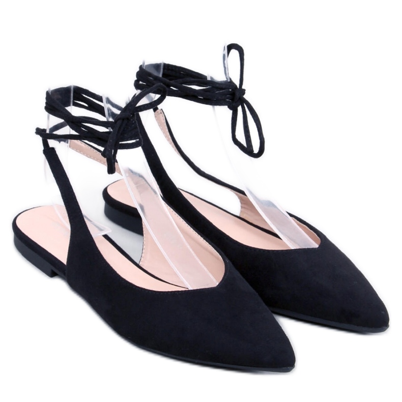 Dentoni Crne balerinke na vezanje - Inello crno