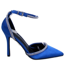 Conway Blue stiletto salonke sa kamenčićima - Inello