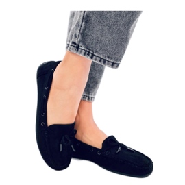 Wards Crne mokasine od brušene kože - Inello crna