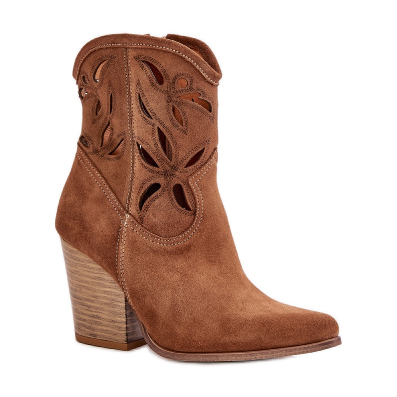 Step in style Čizme Model Lewski 3612 Smeđe - Zakoračite sa stilom bež