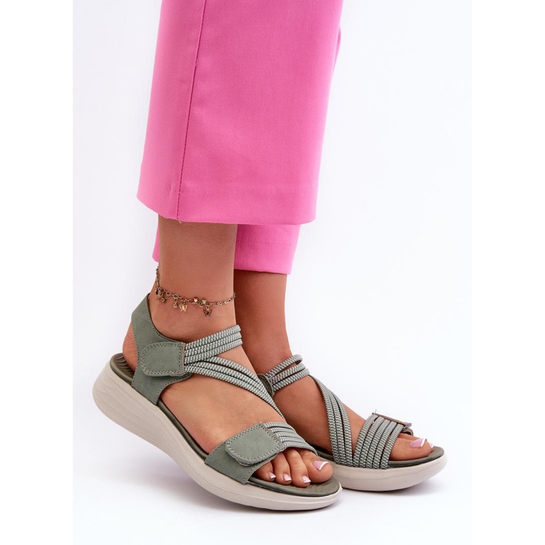 Step in style Sandale Model Eladora 24SD06-7056 Zelena - Zakoračite sa stilom